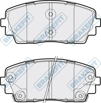 APEC BRAKING stabdžių trinkelių rinkinys, diskinis stabdys PD3292